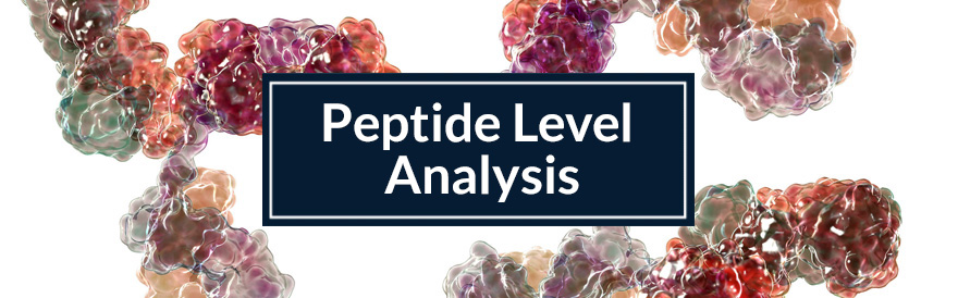 Peptide level analysis banner